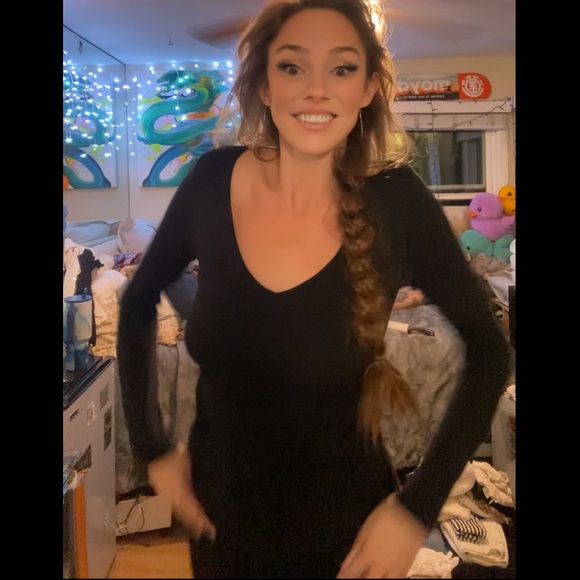 Chic Black Long Sleeve Dress - Picture 3 of 17